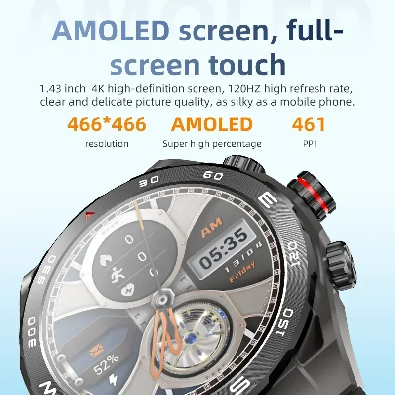 Vp900 novo smartwatch 4g 1.43 polegadas tela amoled navegação gps cartão sim câmera chamada de vídeo à prova dwaterproof água smartwatch novo modelo