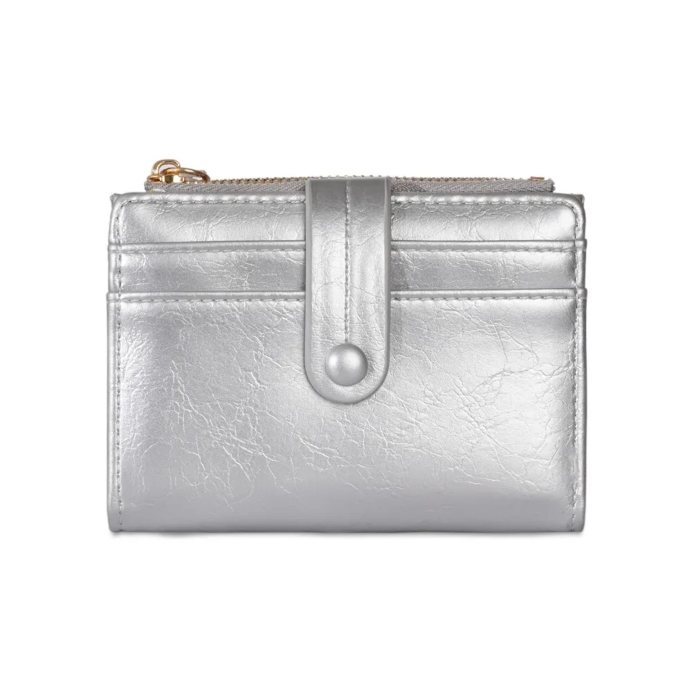 

Vintage Retro Women's Wallet Zipper Card Holder Pu Short Wallet Multi-function Ultra Thin Coin Purse Women