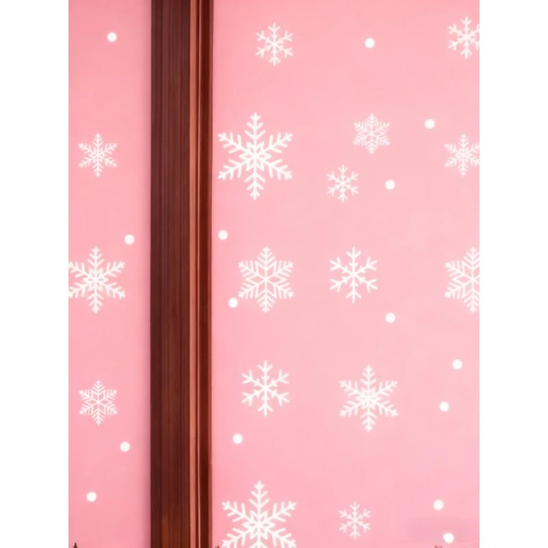DIY Personalization Fully Transparent Double Sided Visual Snowflake Window Sticker Self Adhesive for Christmas Glass Decoration