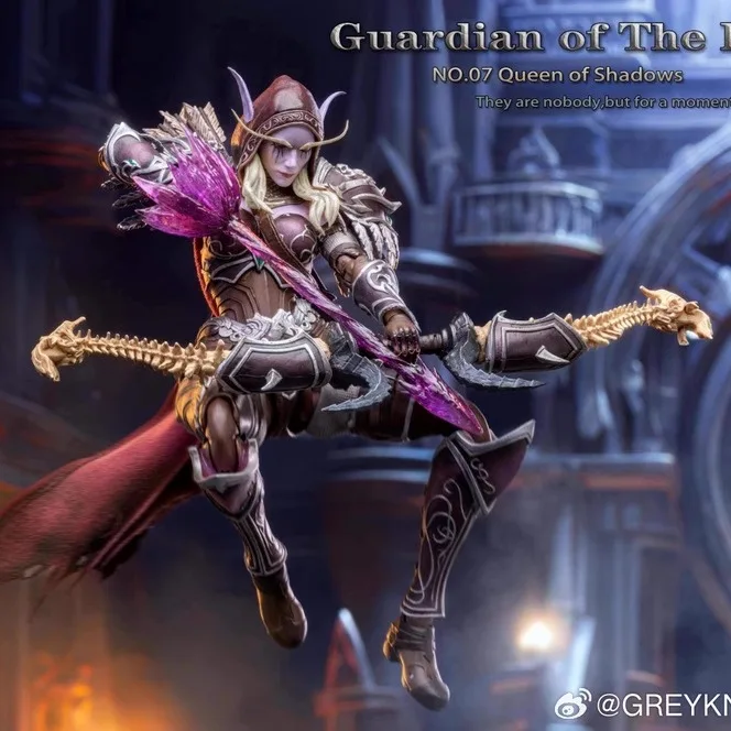 オリジナル グレイナイト 1/10 コレクタブルフィギュア オークの守護者 ホードの女王 No.O7 影の女王 8インチ 女性兵士 アクションフィギュア