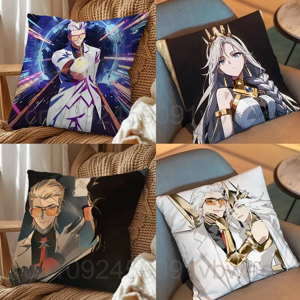 

Queen TO BE HERO X Pillow Case Square Double-Sided Printing Short Plush Sofa Cushion Cover Bedroom Bedside Pillow