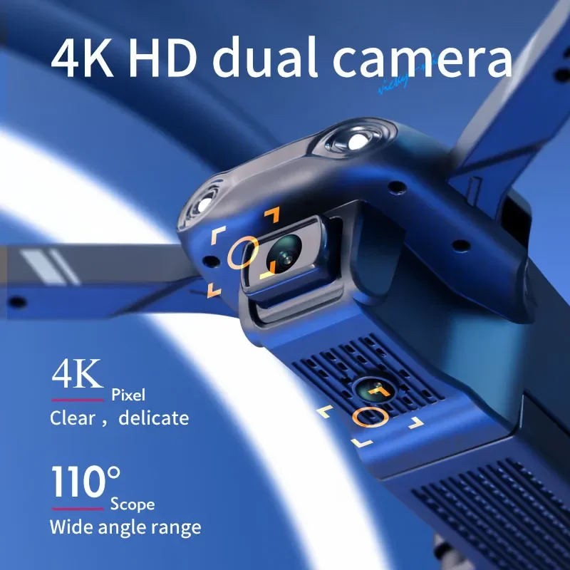 โดรนขนาดเล็ก4K HD แบบมืออาชีพพร้อม1080P กล้องคู่2.4G WiFi FPV โดรนพับได้ของเล่นสำหรับเป็นของขวัญ