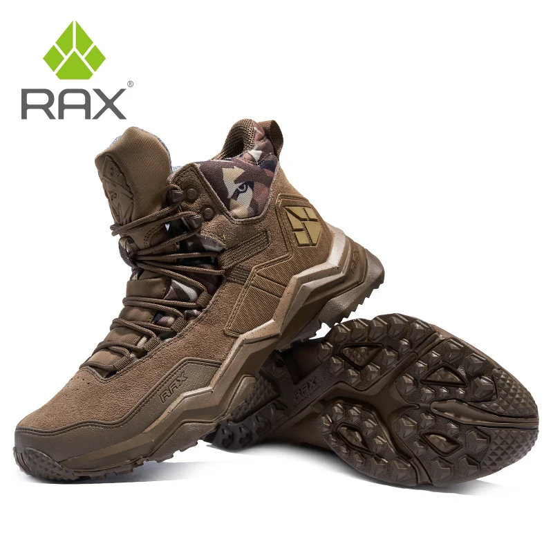 RAX2025 Autumn/Winter Waterproof, Warm, Non-Slip Hiking and Mountaineering Shoes for Camping