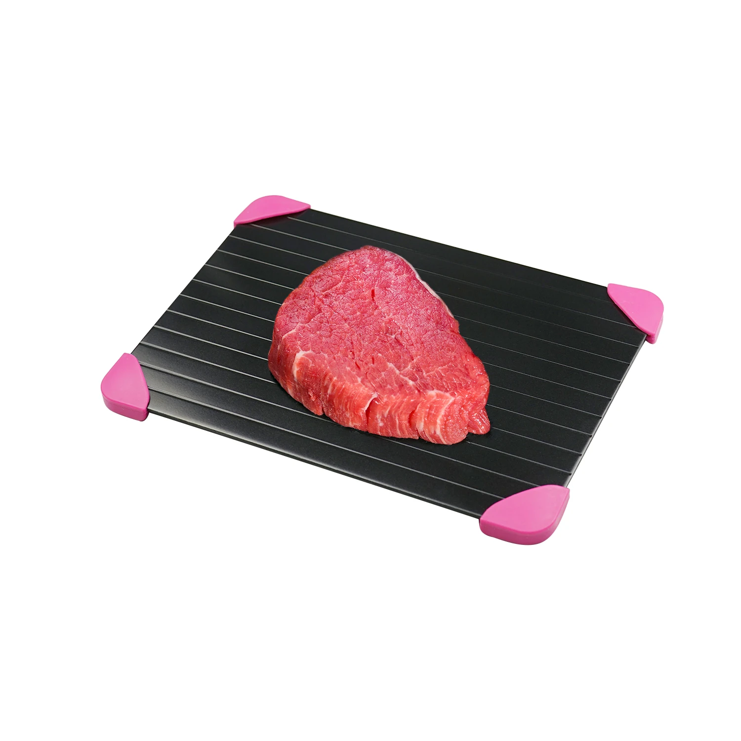 

China Wholesale Rapid Thawing Plate Aluminum Meat Fast Defrosting Tray with Corner