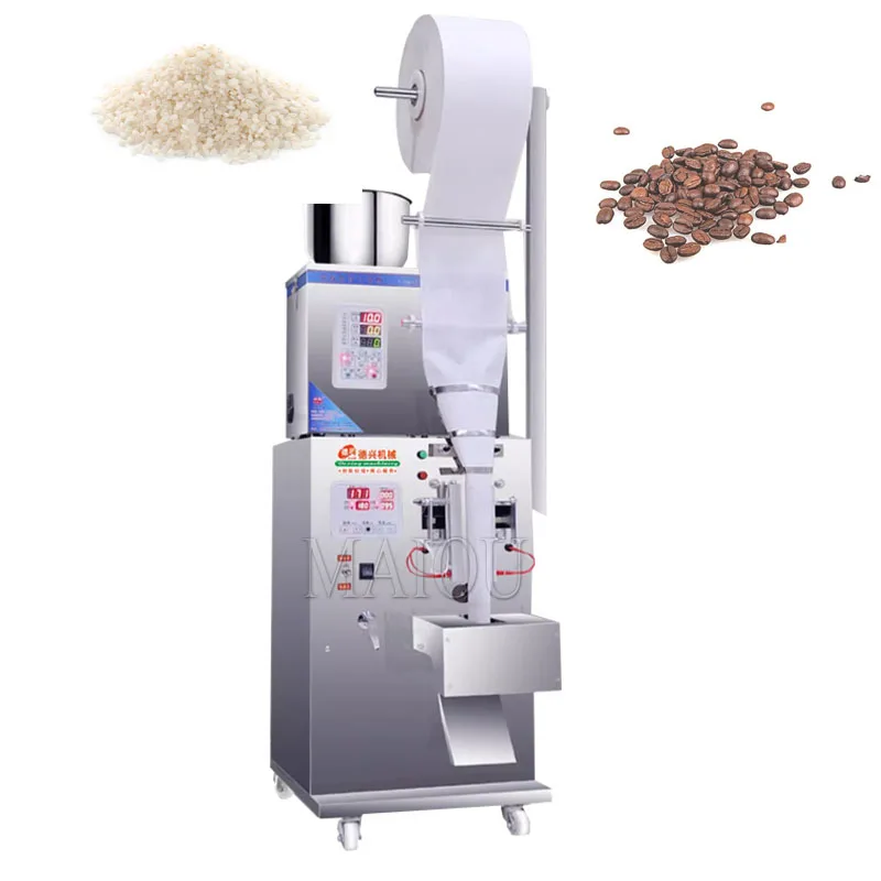 Automatic Granular Powder Weighing Sealing Packaging Machine Three Side Sealing Small Tea Quantitative Bagging Equipment