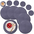 6Pcs 33.5CM Navy