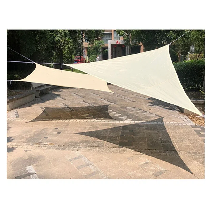 

3.6x3.6x3.6m Triangle Waterproof Sun Shelter Protection Shade Sail Awning Camping Shade Cloth For Outdoor Canopy Garden Patio