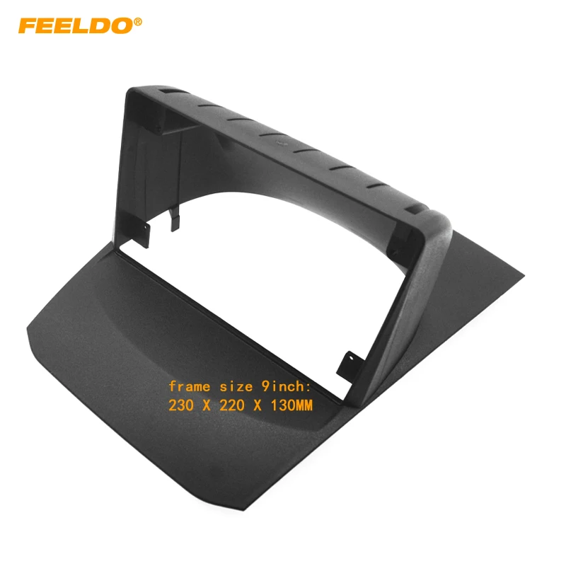 

FEELDO Car Audio Fascia Frame Adapter For Ford Fiesta 9" Big Screen 2DIN Dash Fitting Panel Frame Kit #HQ6378