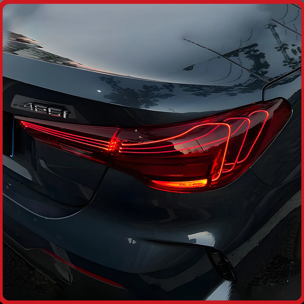 For BMW 4 Series G22 2021-2024 Taillights Assembly Upgrade LED Flashing Turn Light Laser Style Startup Effect Plug and Play