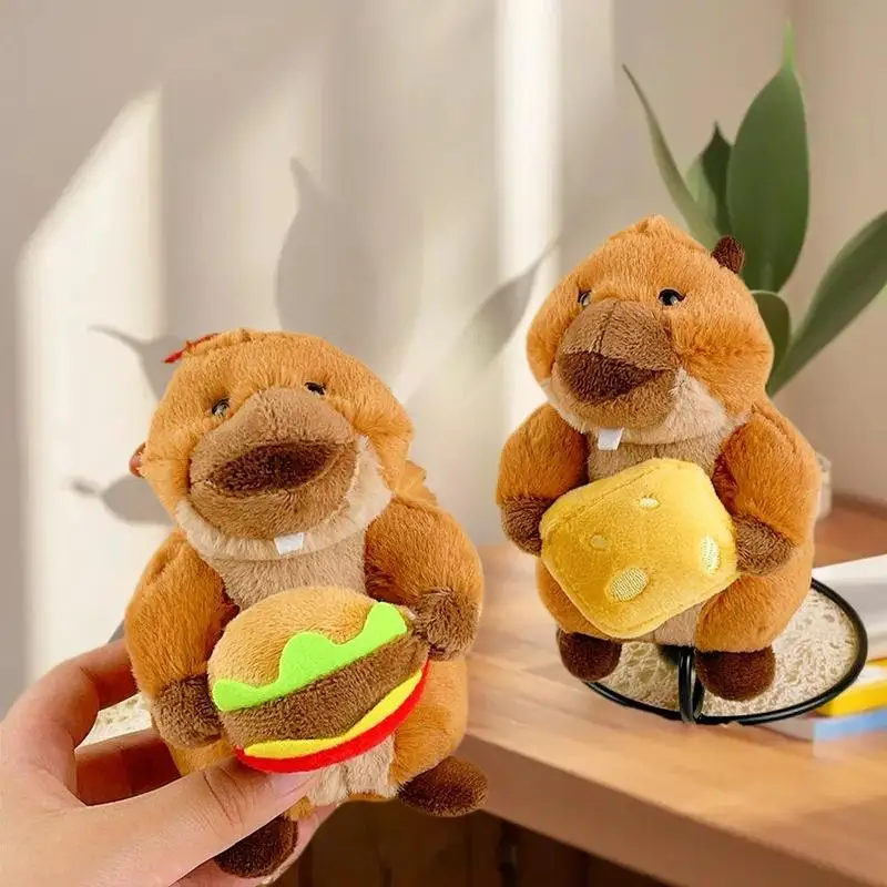 الساحرة محشوة جرذ الأرض قلادة ألعاب من نسيج مخملي دمية كيرينغ ظهره ديكور يعرض