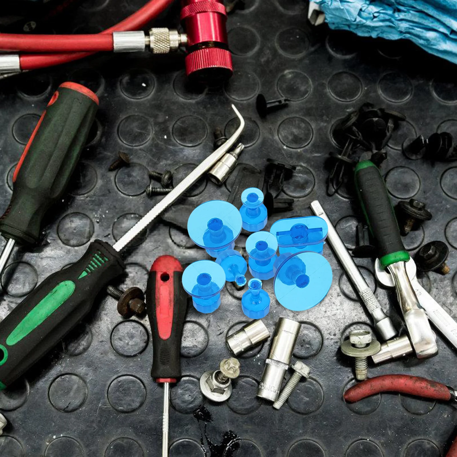 

15Pcs Puller Kit Plastic Tabs Auto Dent Removal Tools Set for Small Dents Bumper Repair Tool Puller