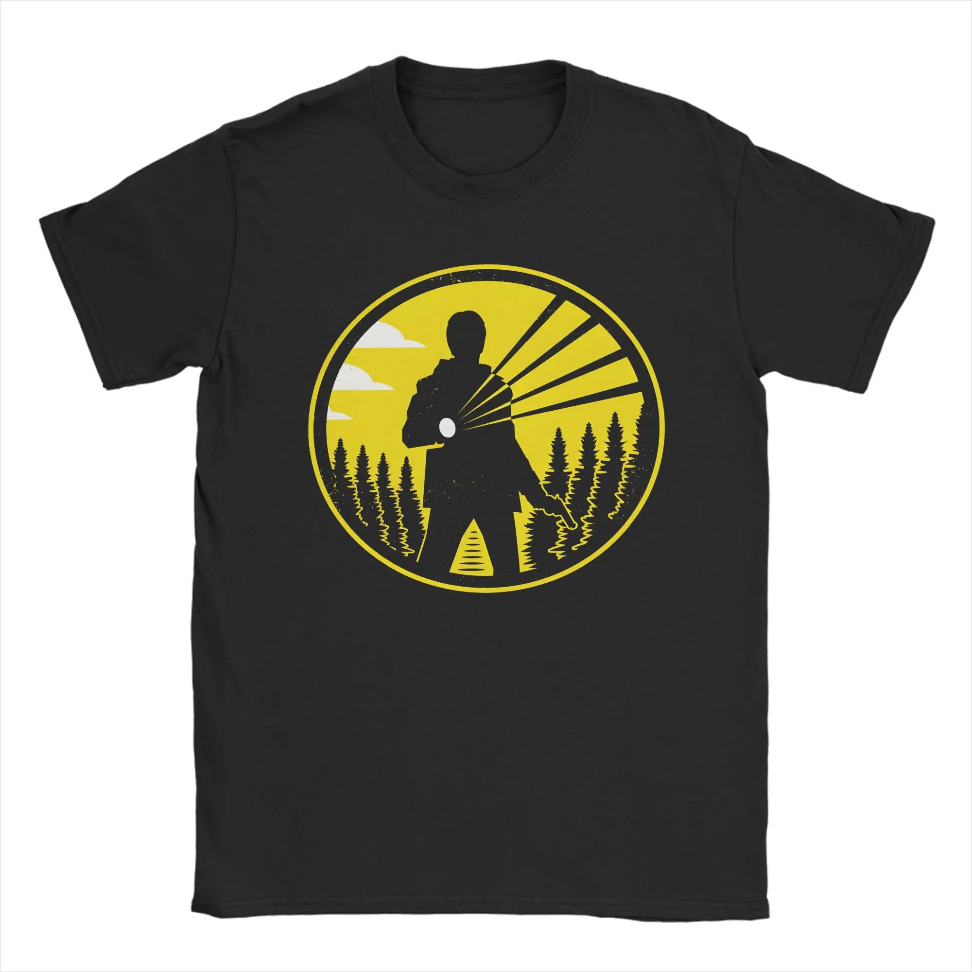 Men Alan Wake T Shirt Novelist In The Forest  Cotton Clothes Vintage Short Sleeve Crewneck Tees 4XL 5XL 6XL T-Shirt
