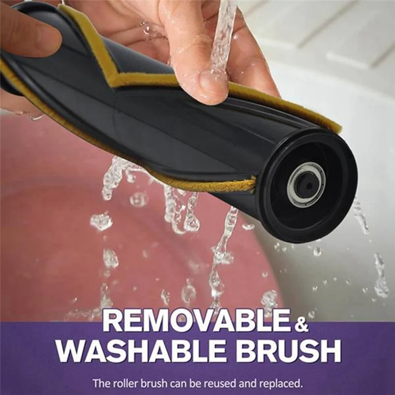 

A86I-Vacuum Electric Floor Brush+Roller Brush For Dreame R10 R20 R30 T30 Floor Soft Roller Brush Head With LED Dust Lights