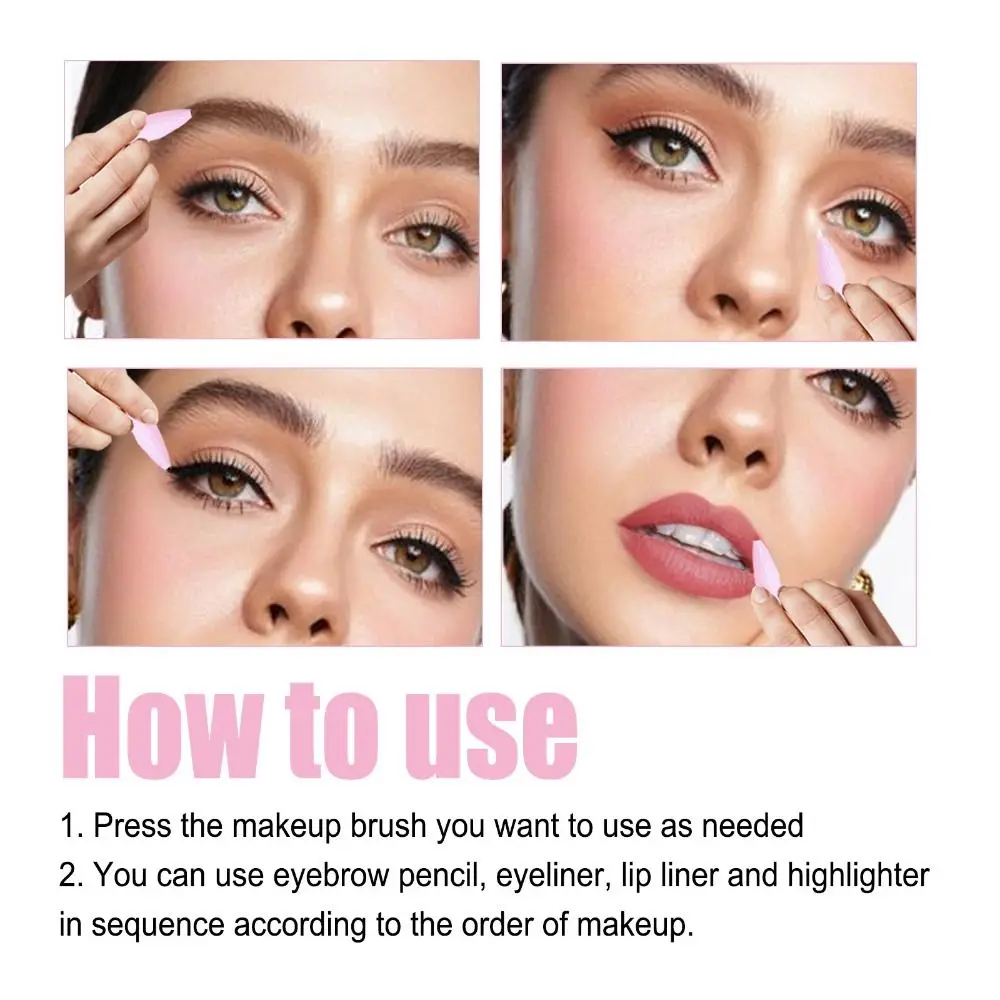 Nieuwe Cosmetica 4-in-1 Eyeliner Multi-effect Make-up Wenkbrauwversterkers Schoonheid en Gezondheid Langdurige Lip Liner Pen Vrouwen