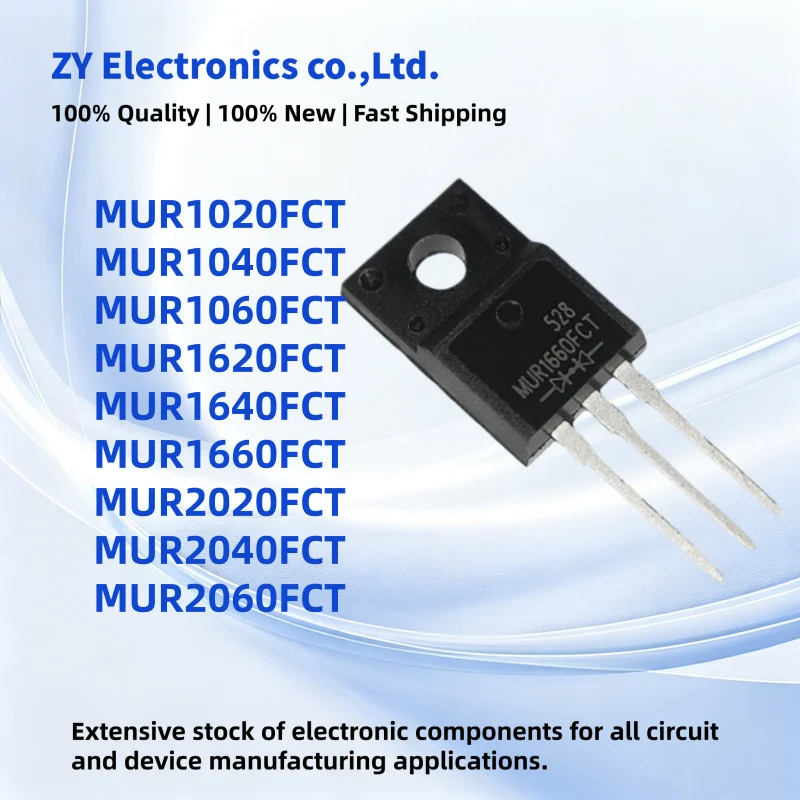 10pcs New MUR1020FCT MUR1060FCT MUR1040FCT MUR1620FCT MUR1640FCT MUR1660FCT MUR2020FCT MUR2040FCT MUR2060FCT TO-220F