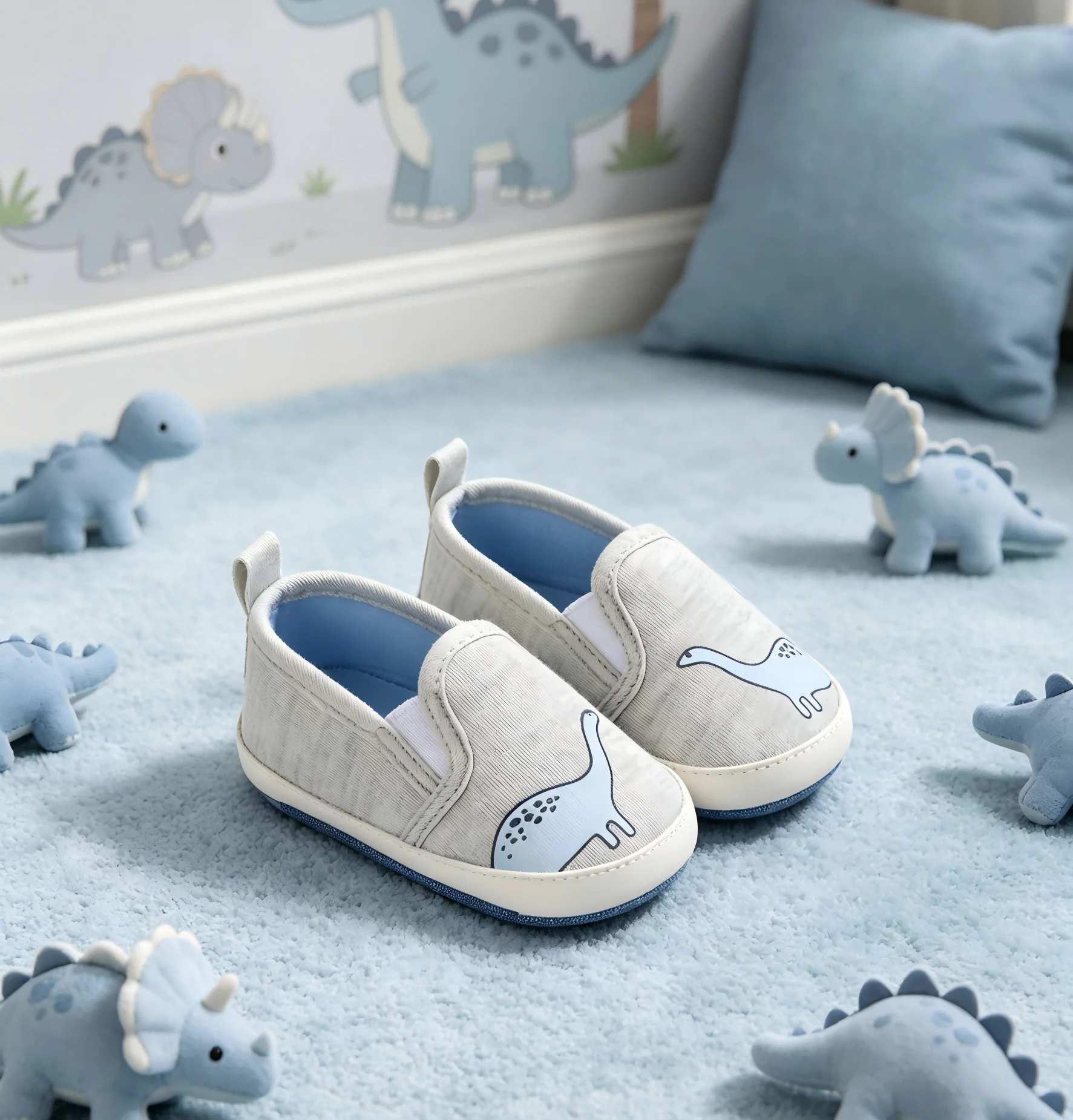 Four Season Wearable Shoes For Children, Indoor Men's Baby Shoes, Home Anti Slip Cartoon Dinosaur Bags, And Versatile Floor Shoe