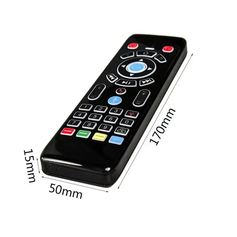 T16+M 2.4G Wireless Backlit Gyroscope Voice Remote Control IR Learning Mini Keyboard Air Mouse Google