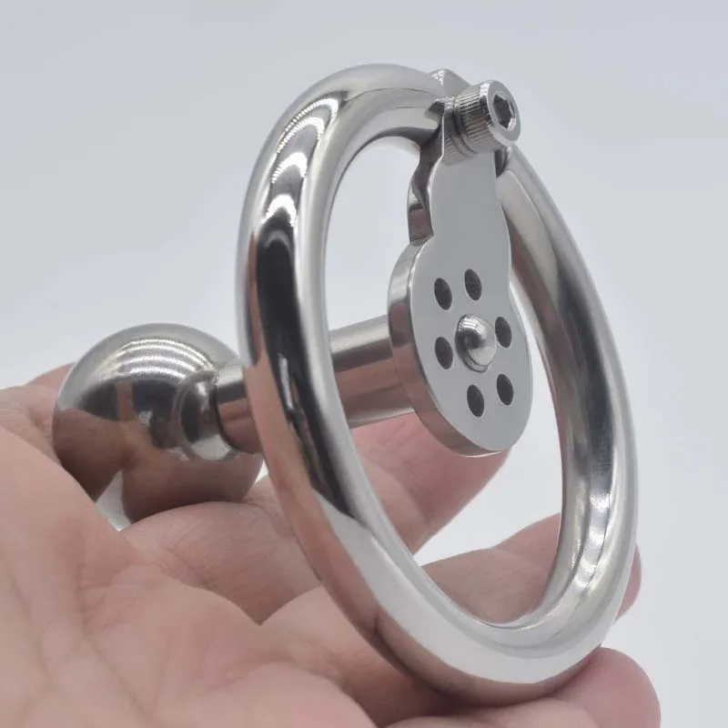 2023 New Sissy Inverted Male Chastity Cage Negative Cock Cage Chastity Belt Stainless Steel Penis Rings Metal BDSM Slave SexToy