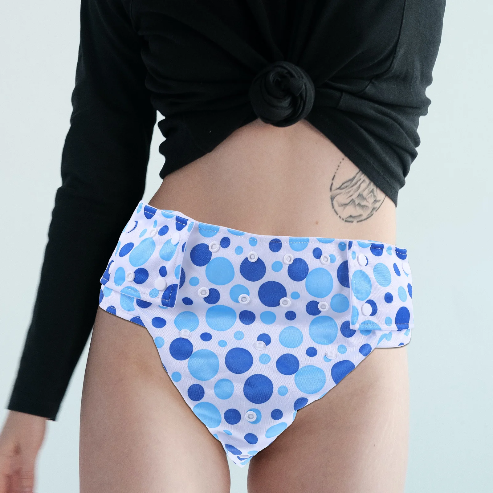 1 قطعة حفاضات قابلة لإعادة الاستخدام قابل للغسل حفاضات الكبار ليلة الليل الثقيلة الامتصاص مانعة للتسرب حماية الفترة العملية سراويل