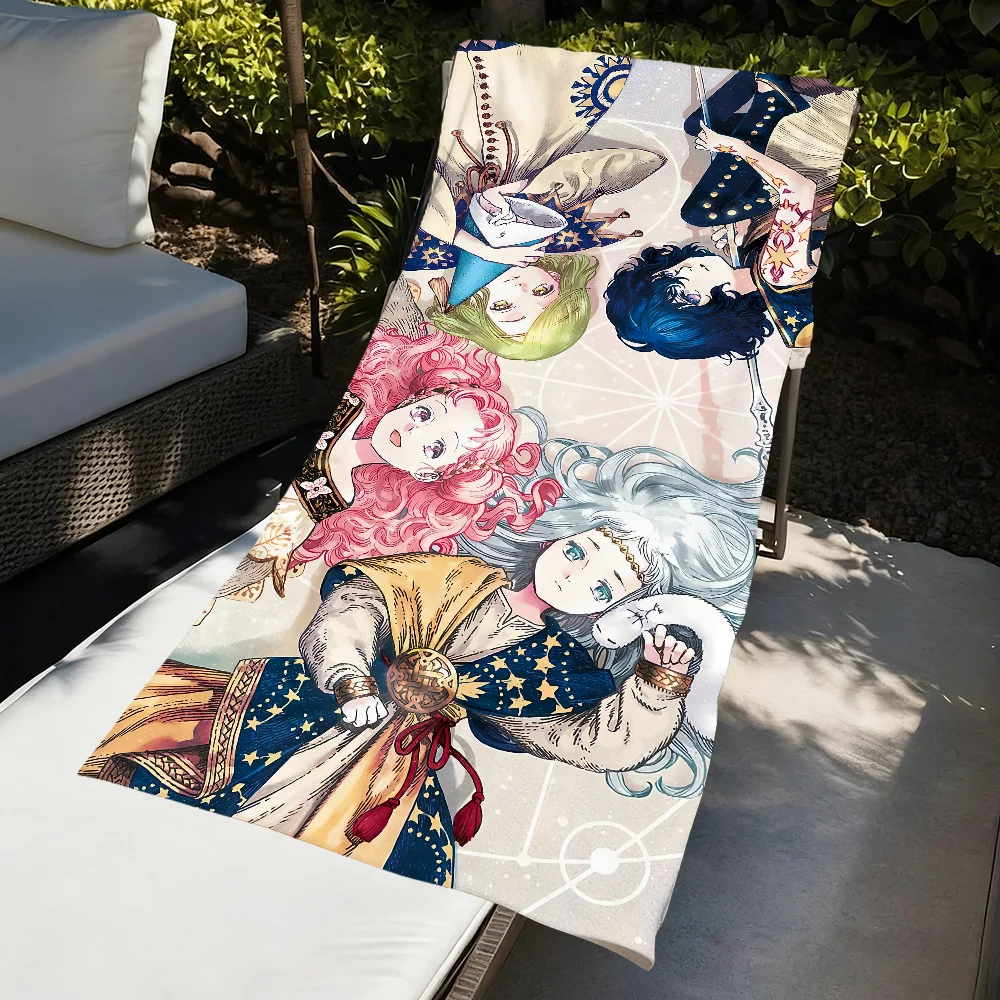 W-Witch Anime Hat A-Atelier Towel Large Quick-Drying Microfiber Soft Beach Towel for Travel Fitness Sauna Bathing Camping