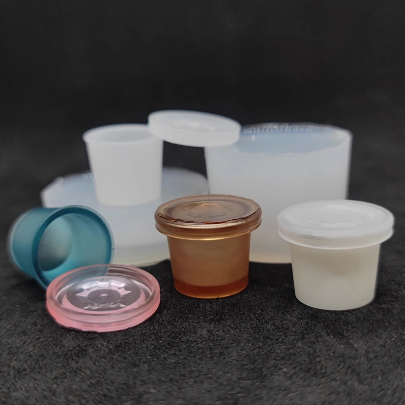 1 Set Miniature Dollhouse Food And Play Takeaway Packaging Box Silicone Mold UV Epoxy Turnover Mold Doll Accessories Toy