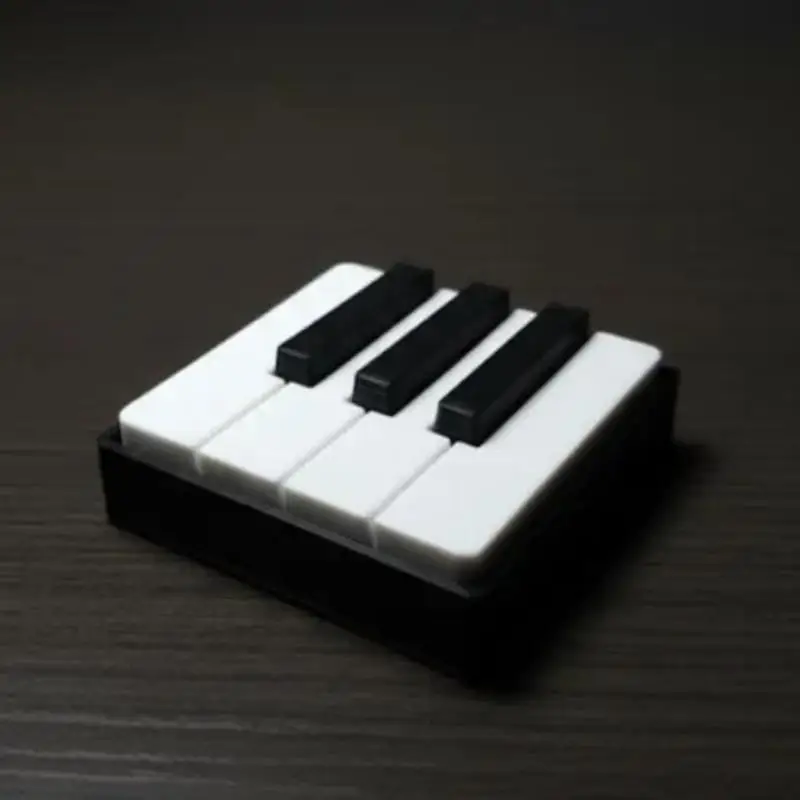 3D-gedruckter PLA-Klaviertasten-Klicker – Druckknopf-Fidget-Figur zur Entspannung, geeignet für den Schreibtisch im Büro, Partyspiele, Musikalische Tastendrucke – Detail 3
