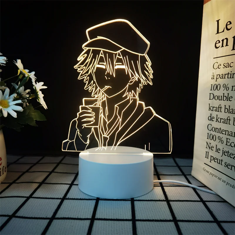 2025 Luz nocturna de perro salvaje gigante literario Zhongyuan Zhongye Lámpara de escritorio pequeña para dormitorio, decoración de escritorio, regalo para niños y niñas