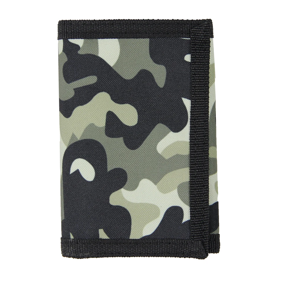 محفظة كاجوال، محافظ مموهة، محفظة رفيعة، رياضية ثلاثية الطي مع سحاب، محفظة للعملات المعدنية، حامل بطاقات الهدايا #1