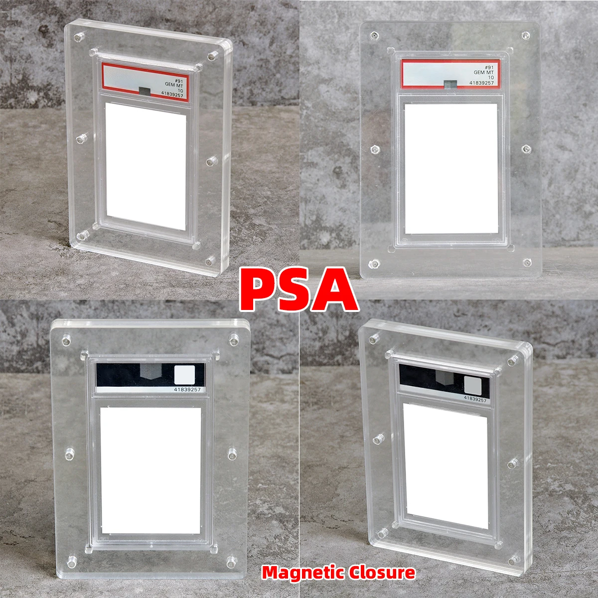 PSA BGS CSG CGC SGC Graded Slab Guard Case Magnetic Holder Protector Display Storage Box Frame for TCG Trading Cards