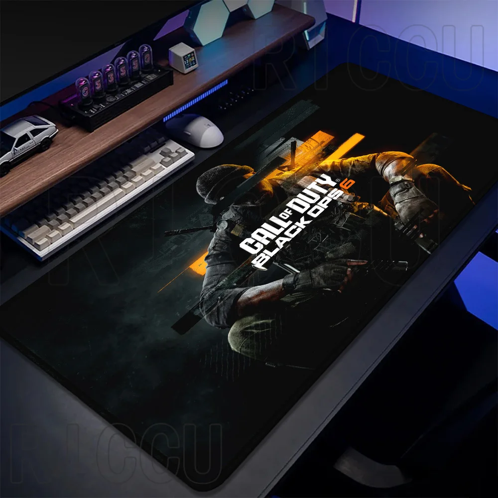 HD XXL Esports 40X80CM C-Call of Duty Black Ops Ghost Large MousePad لوحة ماوس الألعاب COD حصيرة مكتبية قفل المطاط لعبة الفئران حصيرة #2