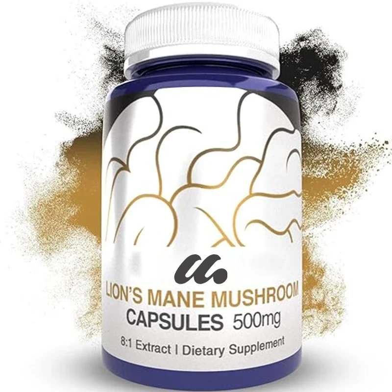 

Lion Mane Mushroom Capsules | 8:1 Whole Body Fruit Double Extract | 60 capsules