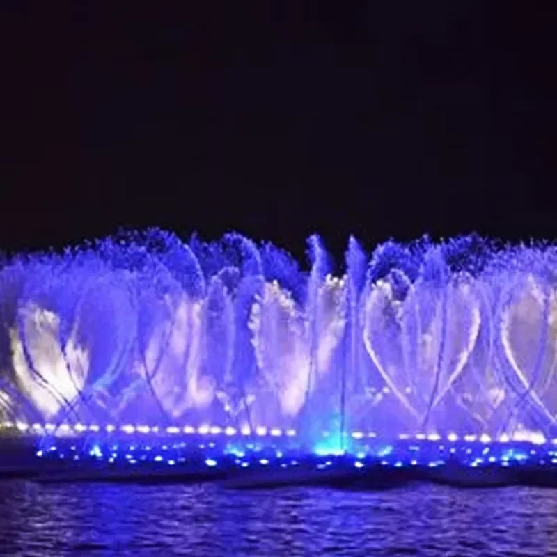 for Music Fountain Outdoor Large Lake Water Feature Customized Design Decorative Garden Yard Park Landscape Lighting Show