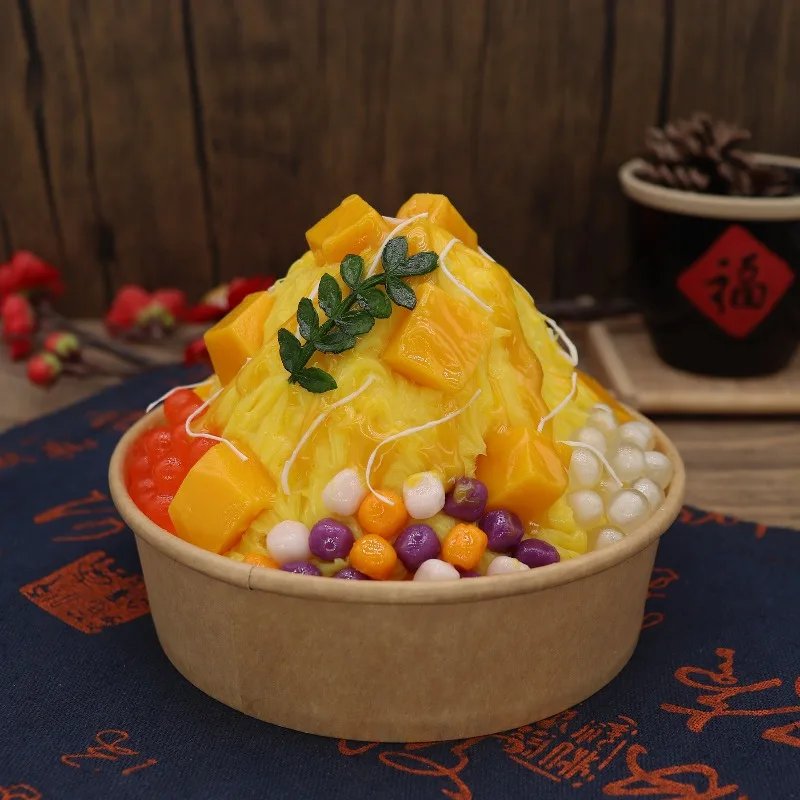 Simulation of continuous ice model high simulation food mold catering window display sample shooting props