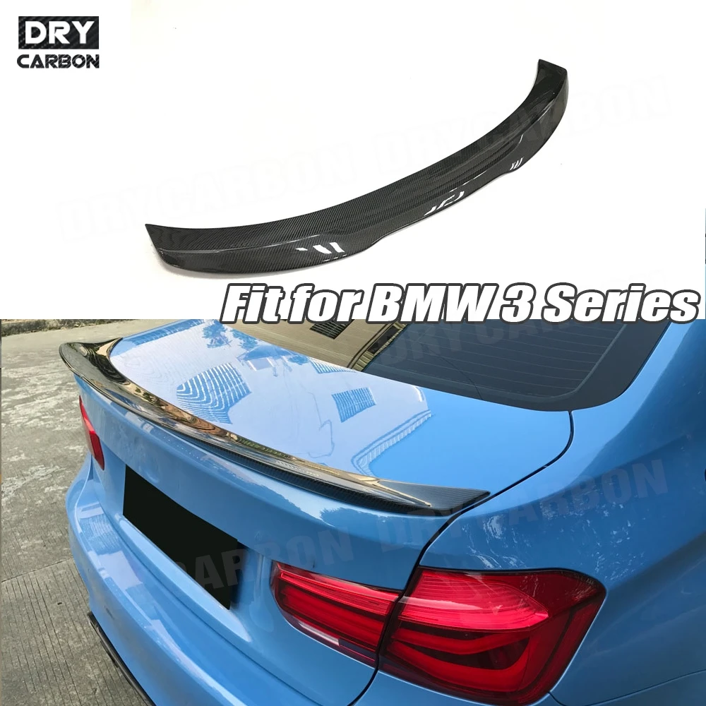 

Rear Boot Spoiler wings for BMW 3 Series F30 F80 M3 320i 325i 328i 335i 2012-2018 Carbon Fiber P Style Trunk Spoiler FRP