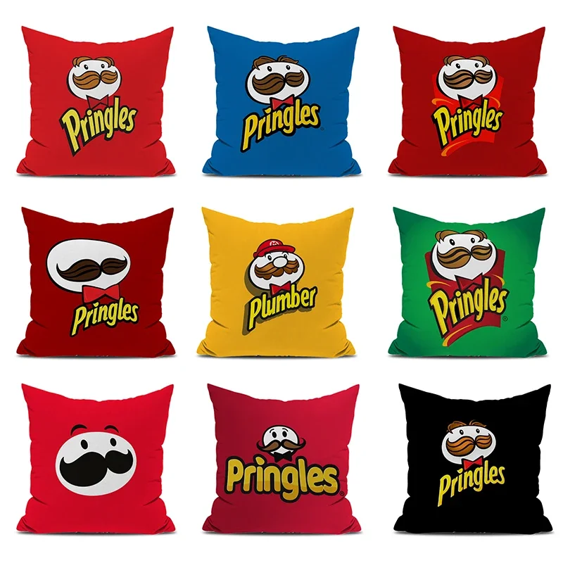 P-pringles Pillow Covers Decorative Cushions Cover for Sofa Pillowcase 40x40 Throw Pillows Car Decoration Pillowcases 50x50 Body