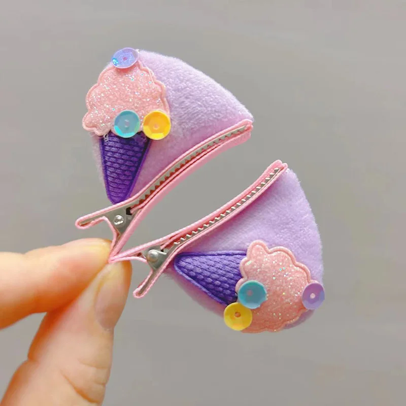 

2PCS Princess 3D Plush Cat Ears Girls Cute Hairpins Children Headwear Hairgrip Hair Clips Barrettes Hair Accessories