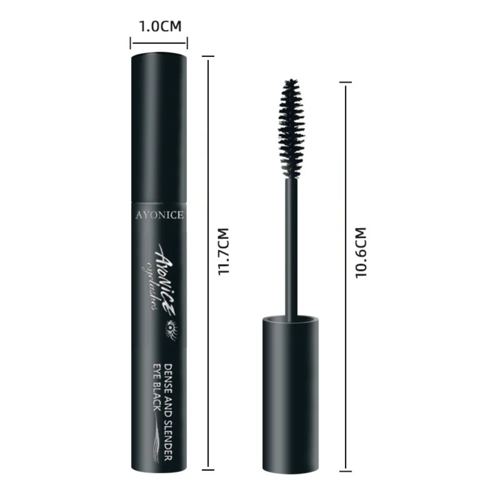 New Waterproof Black Mascara Lengthening Smudge-proof Liquid Fiber Mascara Lasting Natural Eyelash Extension Brush Makeup Tools