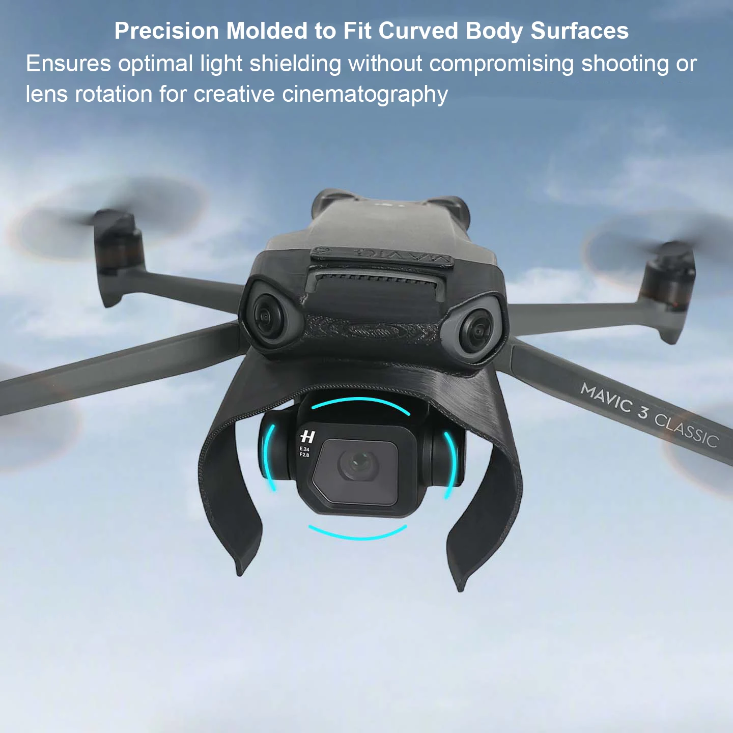 

Mavic 3/3 Pro Lens Hood, Anti-Glare Lens Sunhood Sunshade,Lens Protective Cover Guard for DJI Mavic3 Pro/Mavic 3 Drone Accessory