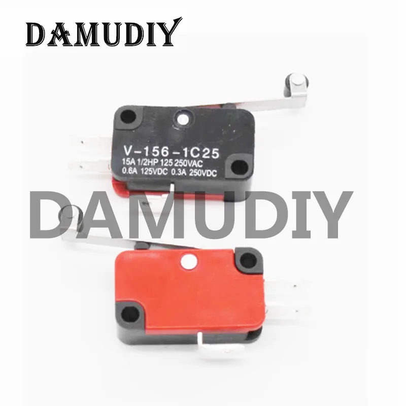 5PCS/10PCS V-156-1C25 15A The micro switch, Push Button SPDT Momentary Snap Action Limit switch, travel switch
