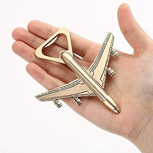 10-30Pcs Airplane Bottle Opener, Travel Themed Wedding Favors for Guests, Vintage Plane Beer Opener, Adventure Themed