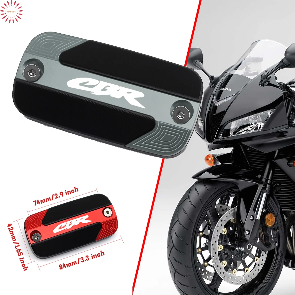 Logo For Honda CBR650R CBR650F CBR 600 F2 F3 F4i CBR600RR Motorcycle Accessories Front Brake Fluid Cylinder Reservoir Cover Cap