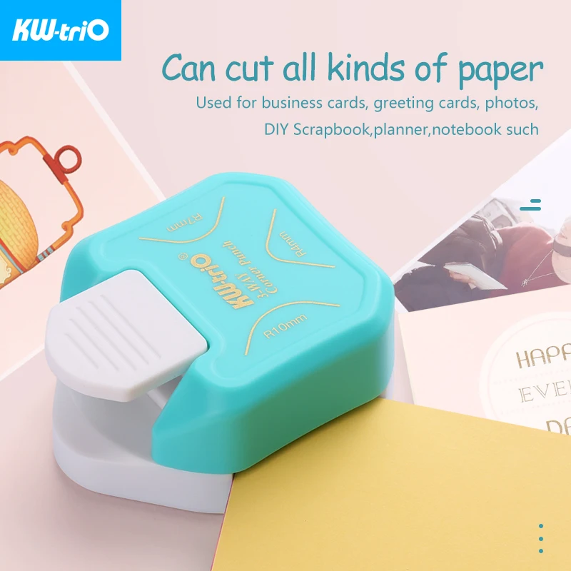 KW-triO 3-in-1 Ecke Allrounder Mini Ecke Trimmer Punch R4/R7/R10mm Runde ecke DIY Papier Karte Foto Planer Schneiden Liefert