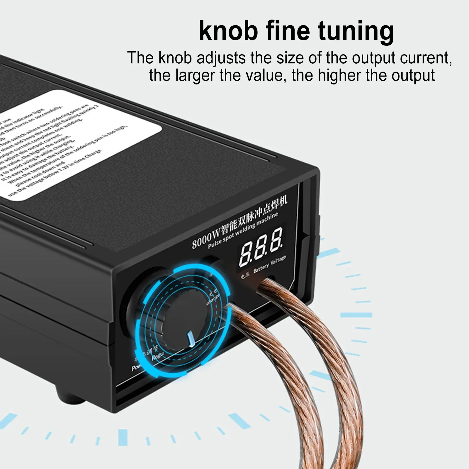 Soldador dobro inteligente portátil do ponto do pulso, uso home, controle pé-operado, 8000W, 0.3mm Recharge