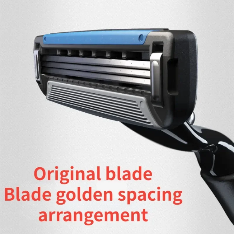 Manual shaver with 3 layers of blades for sharp and smooth shaving easy to rinse skin simple structure suitable for male shaving
