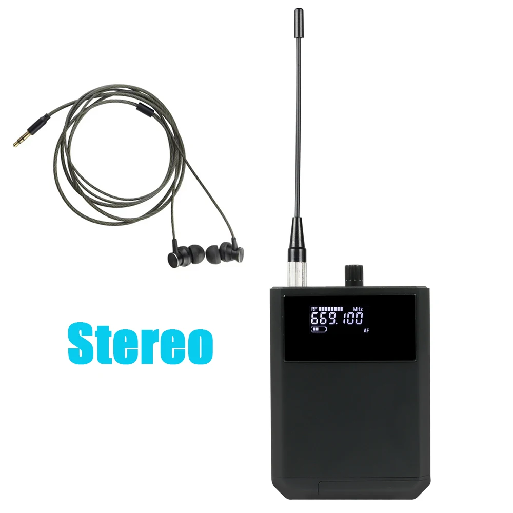 Imagem -05 - Leicozic Stereo Inear Monitor System Sistema de Monitoramento sem Fio Professional Stage Return Rack Mount Psm900 P9ra Iem 500 600mhz