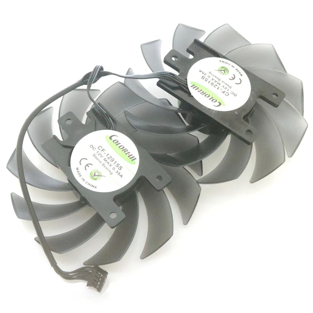 2pcs/lot CF-12915S 85mm DC12V 0.35A 4Pin For INNO3D RTX2060S GTX1660 1660ti 1660S Graphics Card Cooling Fan