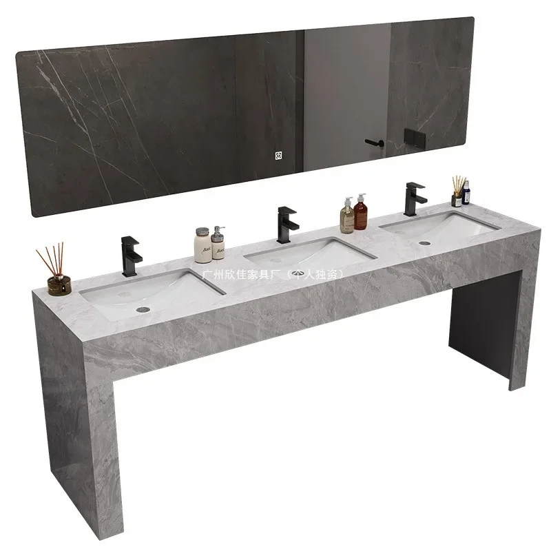 Common bathroom washbasin floor-to-ceiling basin cabinet combination