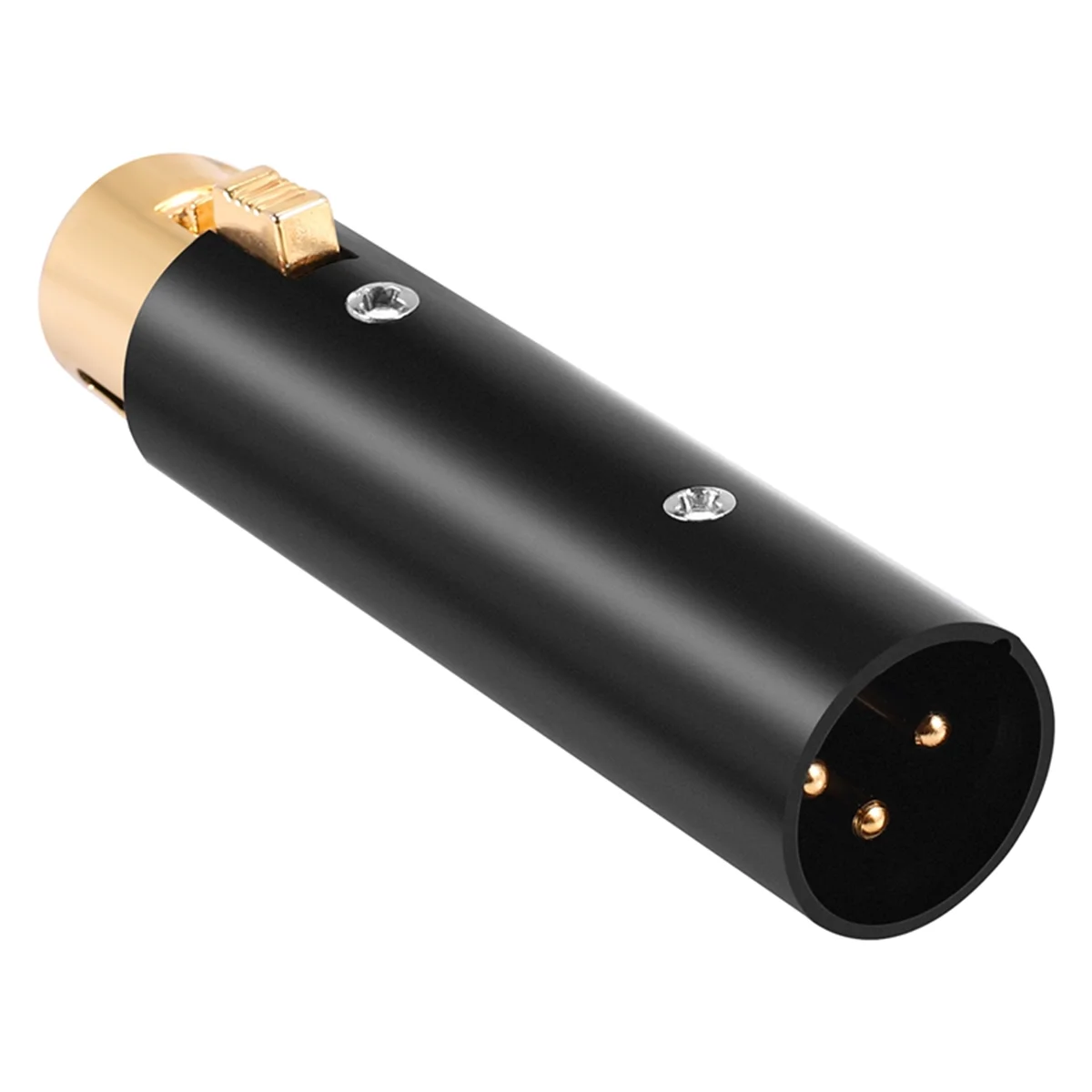 Adapter XLR 3-pinowy żeński na 3-pinowy męski XLR, interfejsy audio, do kabla mikrofonowego stereo