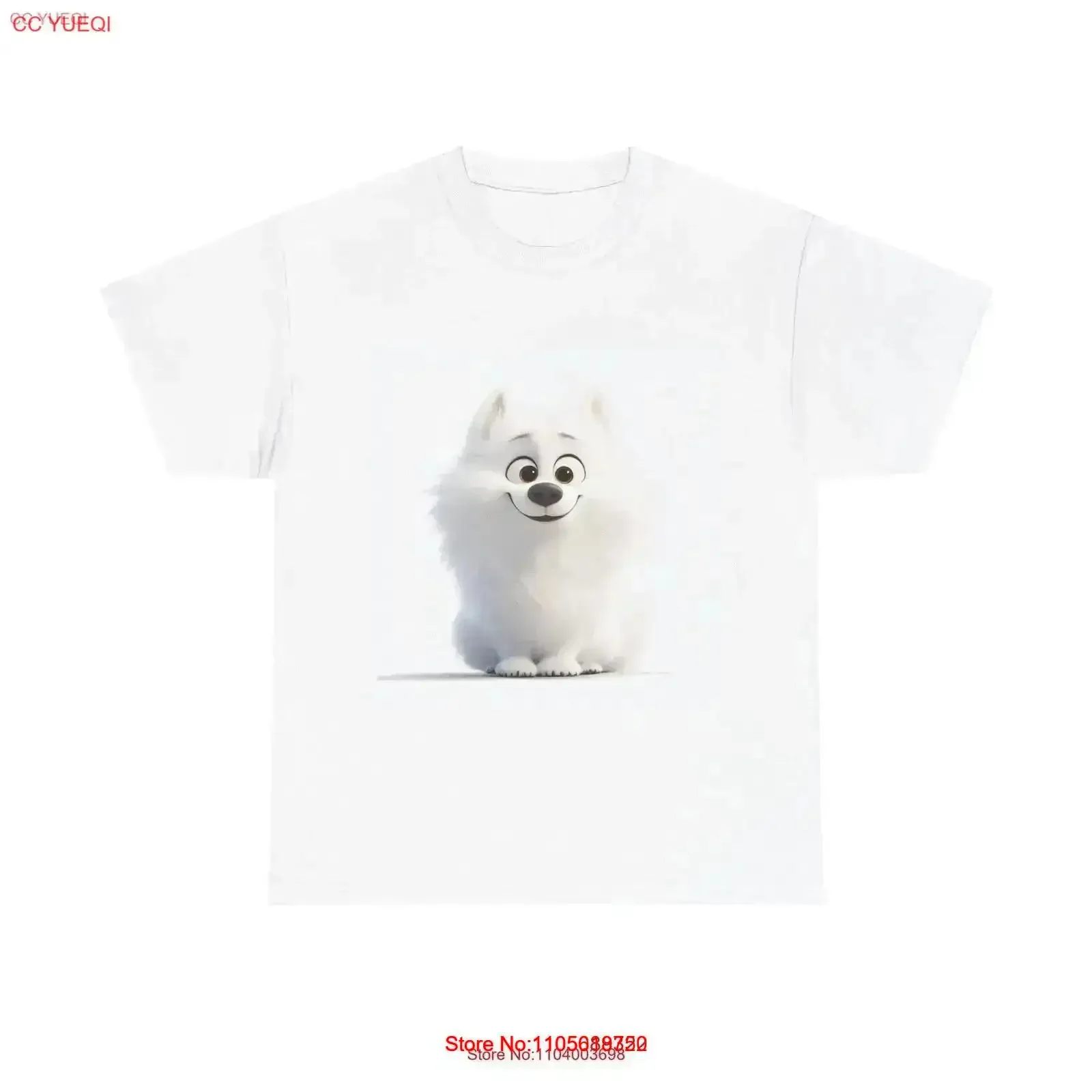 Samoyed Dog T Shirt Heavy Cotton Cute Lover Pet Owner Apparel vintage Washed fashion graphic Soft Breathable homme Stylish