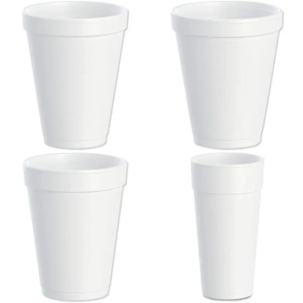 

Insulated Foam Cups for Coffee and Beverages, 12 oz, White, Pack of 1000